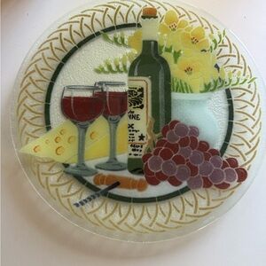 Red and‎ Yellow Kitchen Tool Decorative Plate